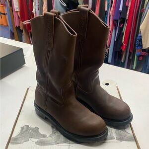 Red Wings Steel Toe Work Boot Brown Men’s Size 5
